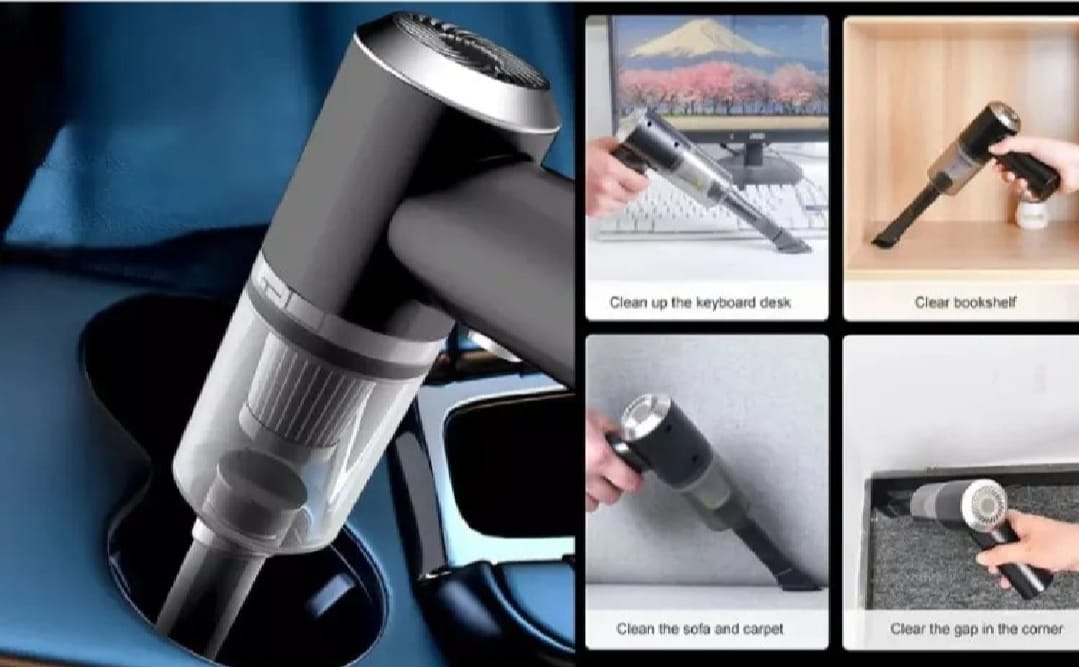 3 In 1 Portable Vacuum Cleaner High Power Strong Suction Vacuum Cleaner For Home, Laptop, Vehicle Interior Cleaner