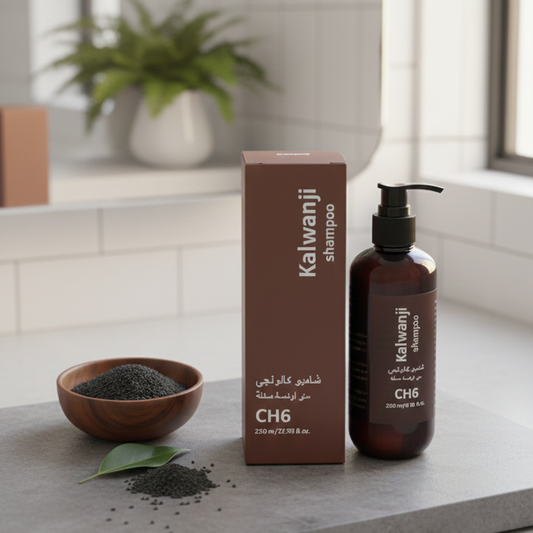 Kalwanji CH6 Black Seed Revitalizing Shampoo –250ml Nutrient-Rich Formula for Hair Strength & Shine